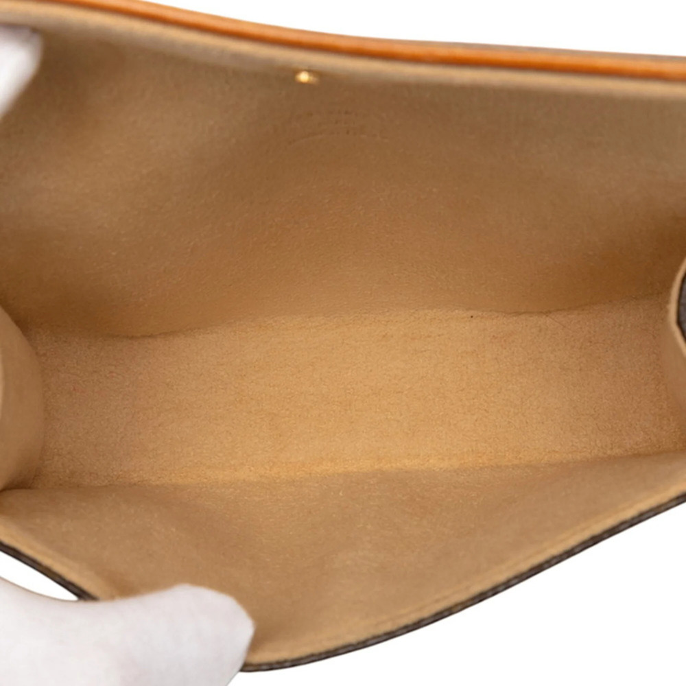 LOUIS VUITTON Brown Monogram Leather Pochette Hobo Bag - Picture 5 of 8